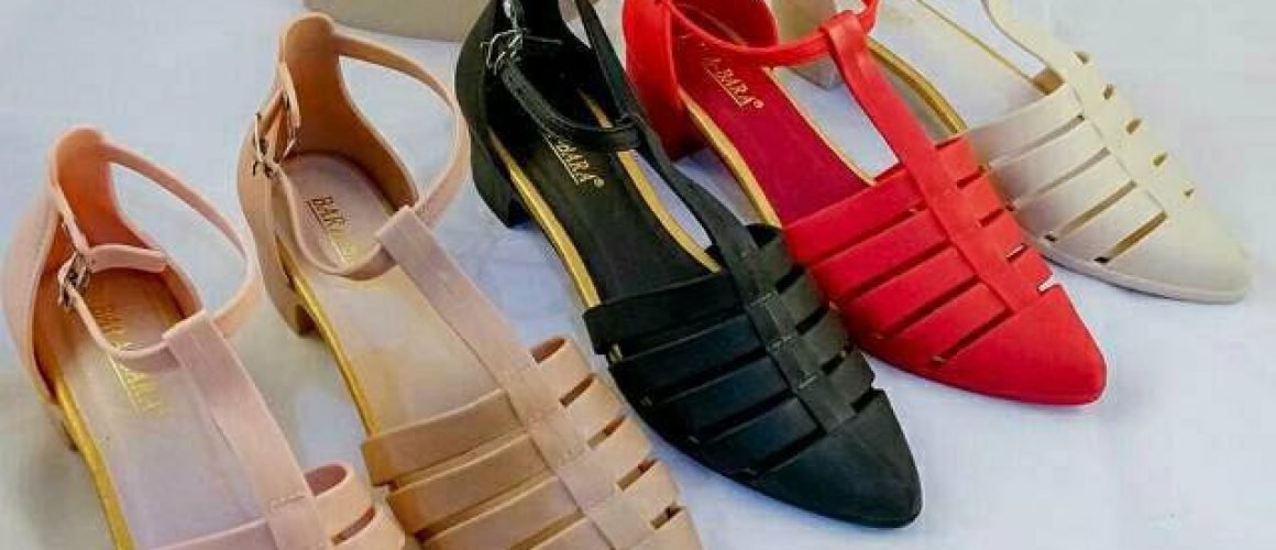 Sepatu Jelly Hak IMPORT MEREK BARA BARA