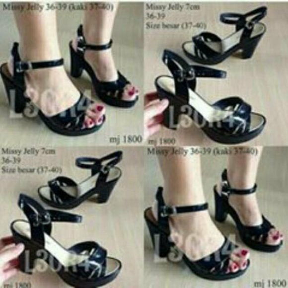 Sepatu Jelly Heels IMPORT Merek BARA BARA