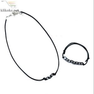 Kalung Dan Gelang Monochrome Hitam
