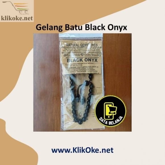 Gelang Batu Black Onyx