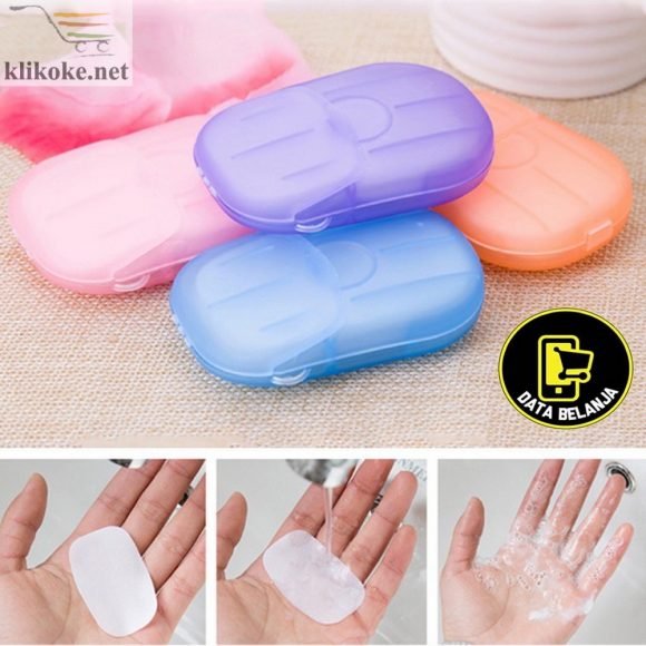 SABUN KERTAS CUCI TANGAN DISPOSABLE HAND WASHING TABLET TRAVEL TOILET