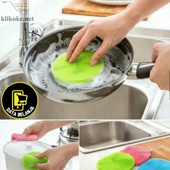 Spon Cuci Piring Silikon Anti Kuman dan Bakteri