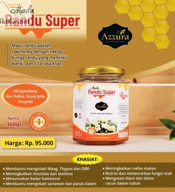 Madu Murni Randu Super Azzura 350gr